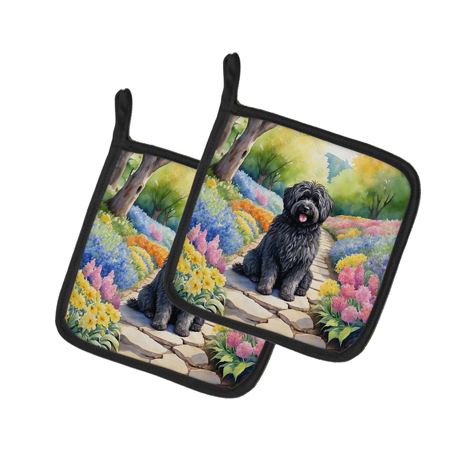 Buy this Puli Spring Path Pair of Pot Holders