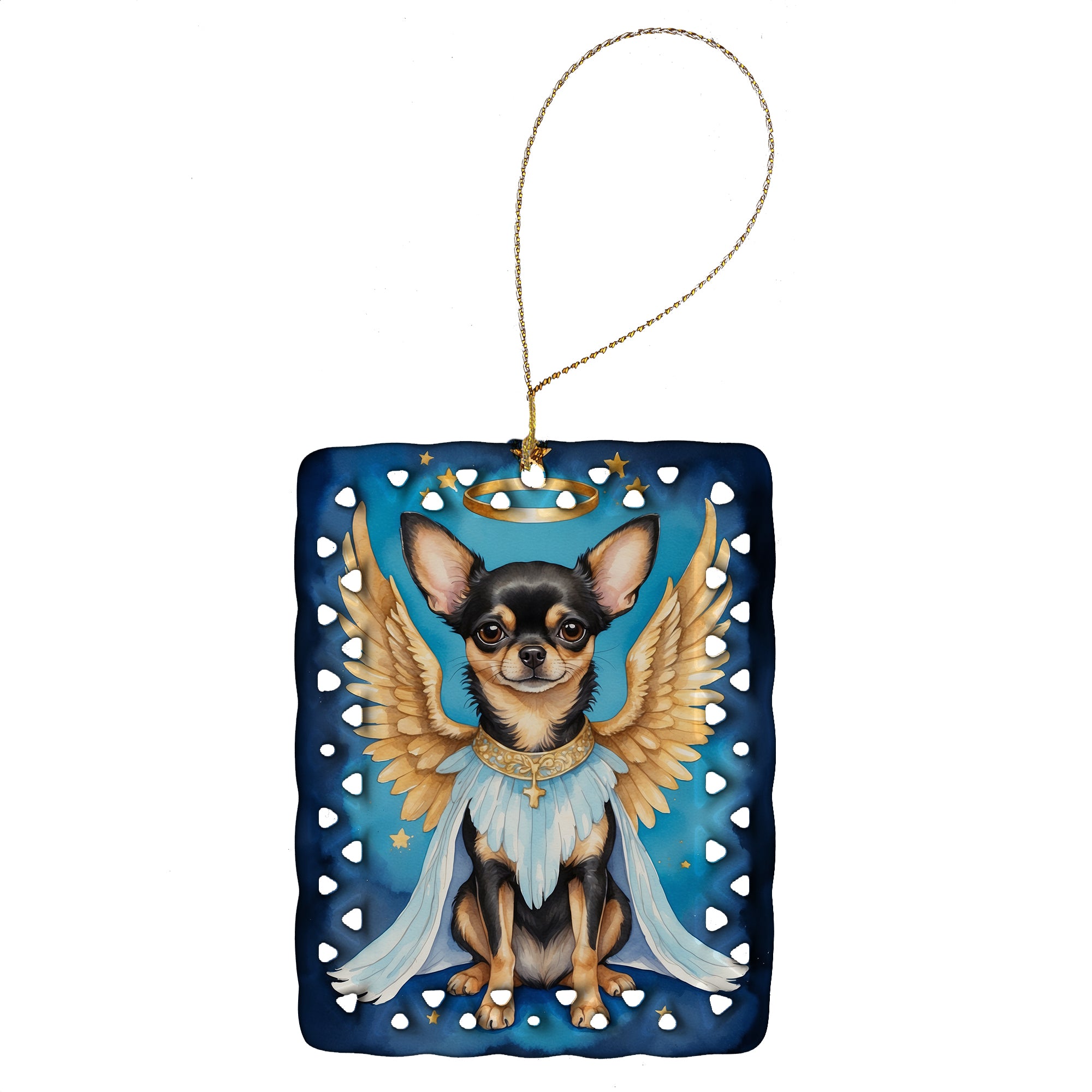 Caroline's Treasures Chihuahua My Angel Porcelain Ornament