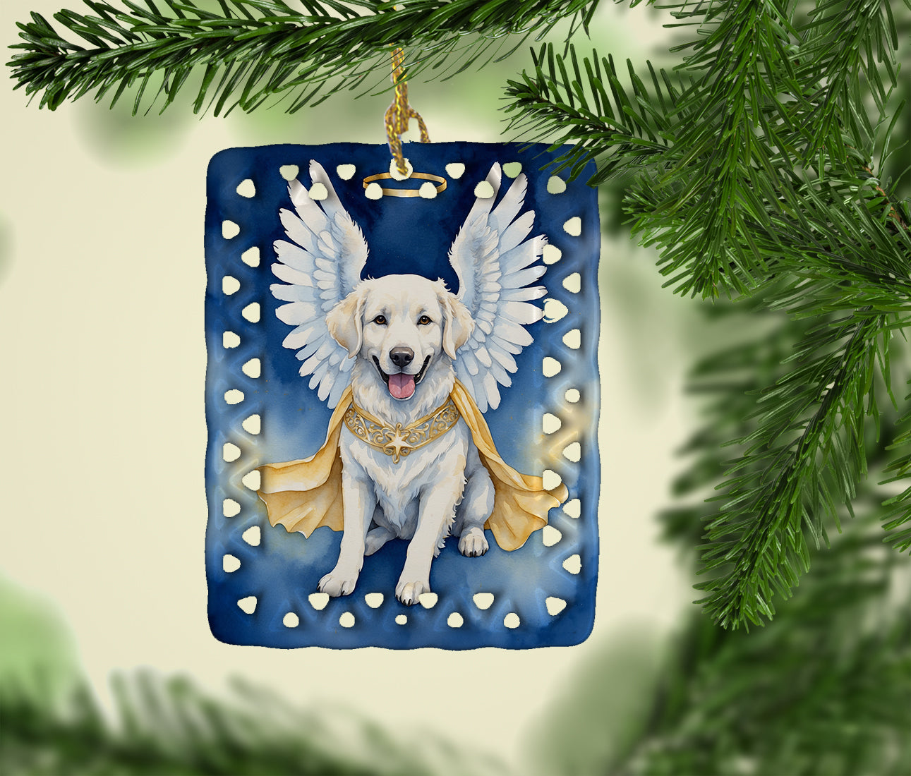 Caroline's Treasures Kuvasz My Angel Porcelain Ornament