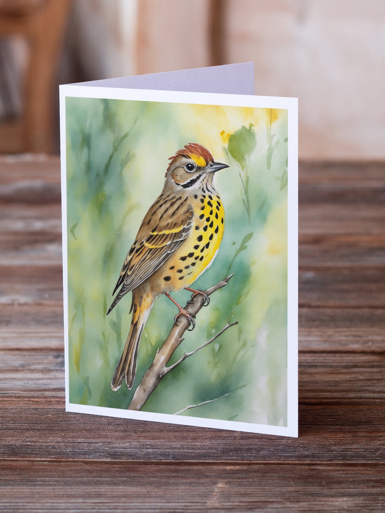 Caroline's Treasures Alabama Yellowhammer Greeting Cards - Blank Note Cards – 8-Pack of Artist-Designed Cards with Envelopes