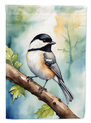 Caroline's Treasures Massachusetts Blackcapped Chickadee House Flag