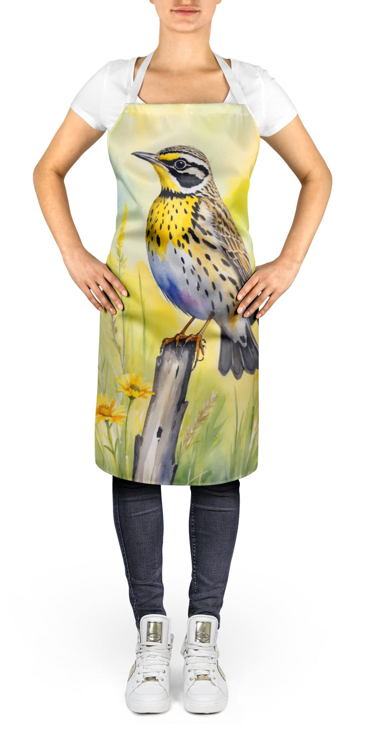 Caroline's Treasures Montana Western Meadowlark Apron – Artist-Designed Kitchen, BBQ & Craft Apron