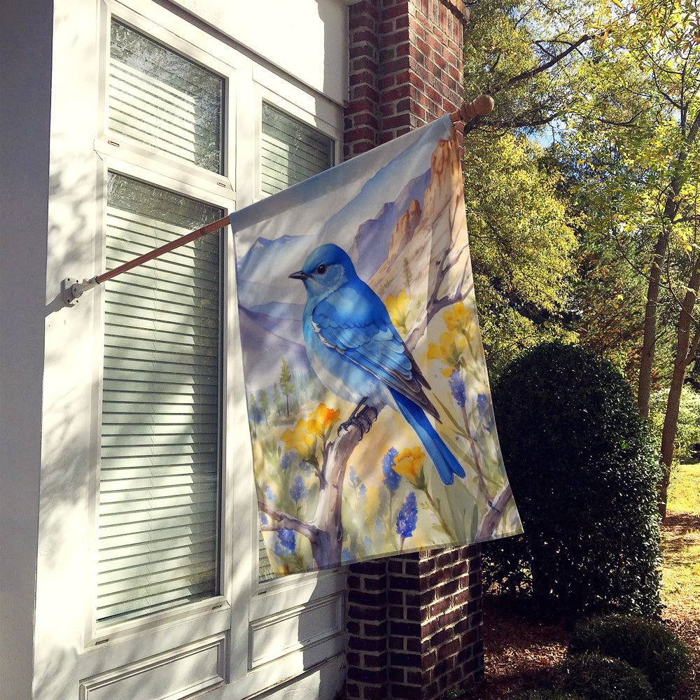 Caroline's Treasures Nevada Mountain Bluebird House Flag
