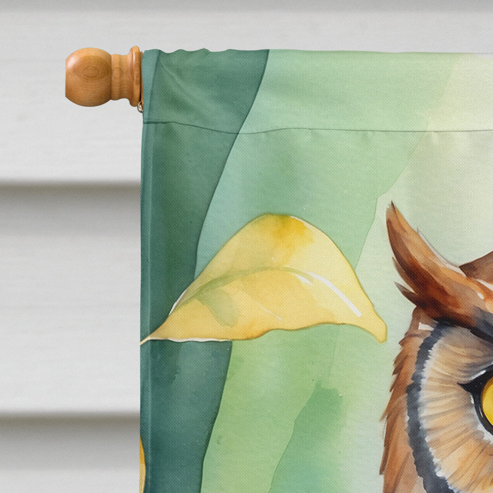 Caroline's Treasures Elf Owl House Flag