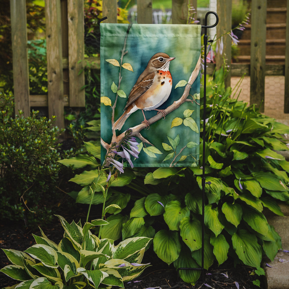 Caroline's Treasures Vermont Hermit Thrush Garden Flag – Garden Flag by Caroline's Treasures