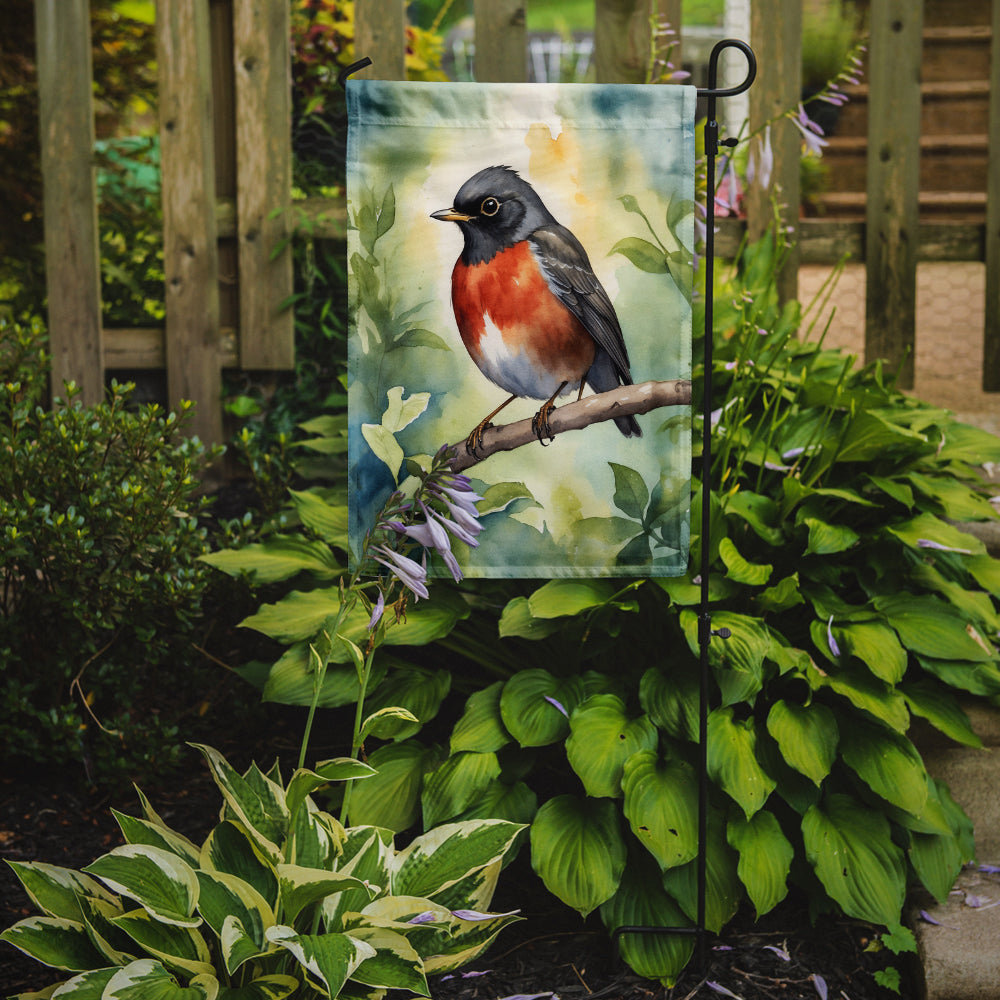 Caroline's Treasures Wisconsin American Robin Garden Flag – Garden Flag by Caroline's Treasures