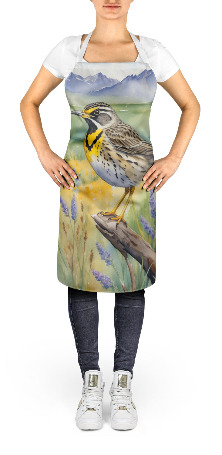 Caroline's Treasures Wyoming Western Meadowlark Apron – Artist-Designed Kitchen, BBQ & Craft Apron