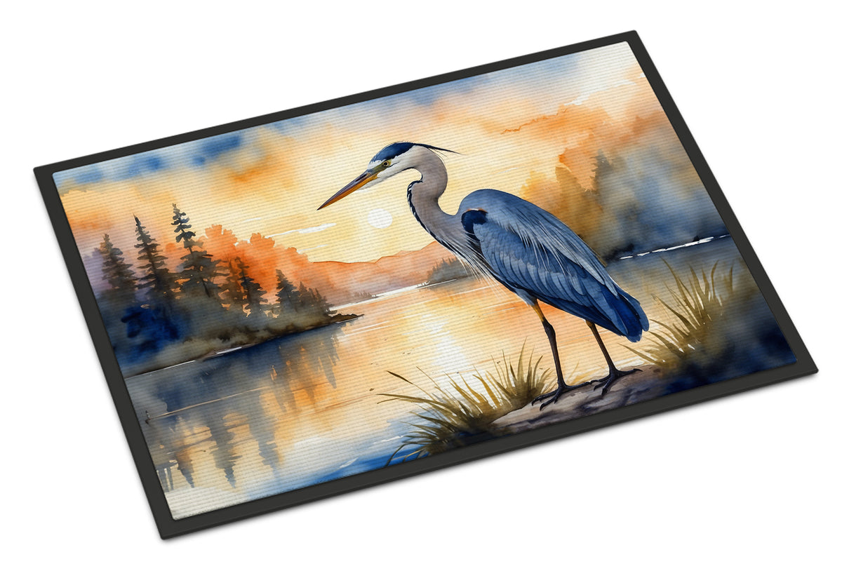Caroline's Treasures Blue Heron in the Golden Hour Doormat-24x36 Indoor / Outdoor Rug | Made in USA