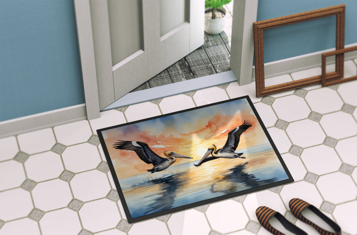 Caroline's Treasures Pelicans Flying Doormat-24x36 Indoor / Outdoor Rug | Made in USA