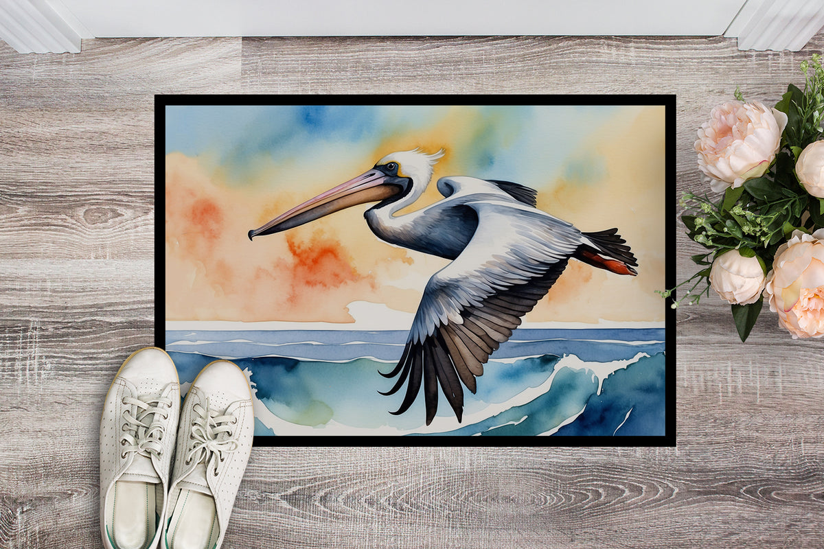 Caroline's Treasures Pelican Soaring Doormat-24x36 Indoor / Outdoor Rug | Made in USA