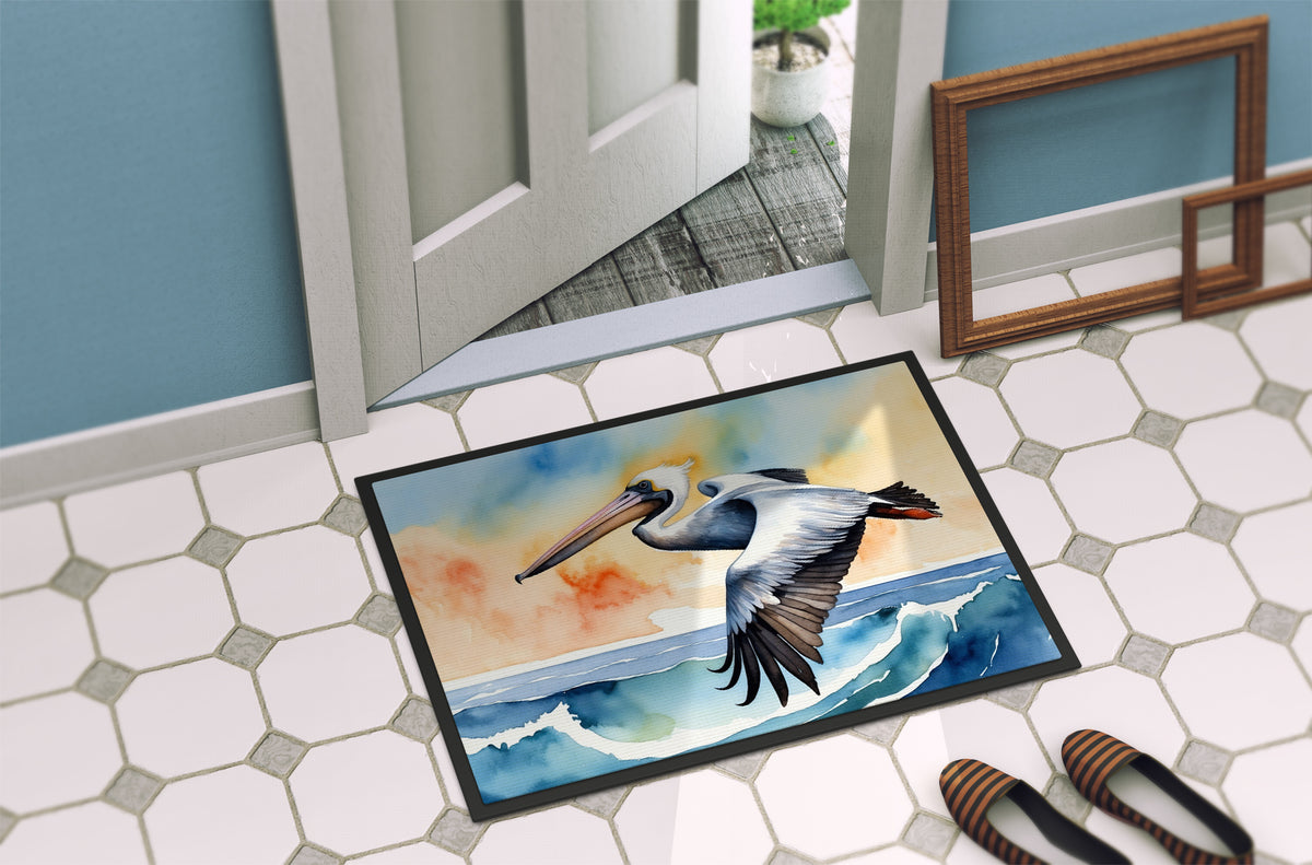 Caroline's Treasures Pelican Soaring Doormat-24x36 Indoor / Outdoor Rug | Made in USA