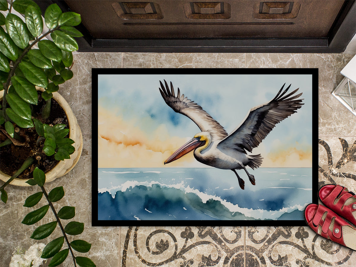 Caroline's Treasures Pelican Soaring Doormat-24x36 Indoor / Outdoor Rug | Made in USA