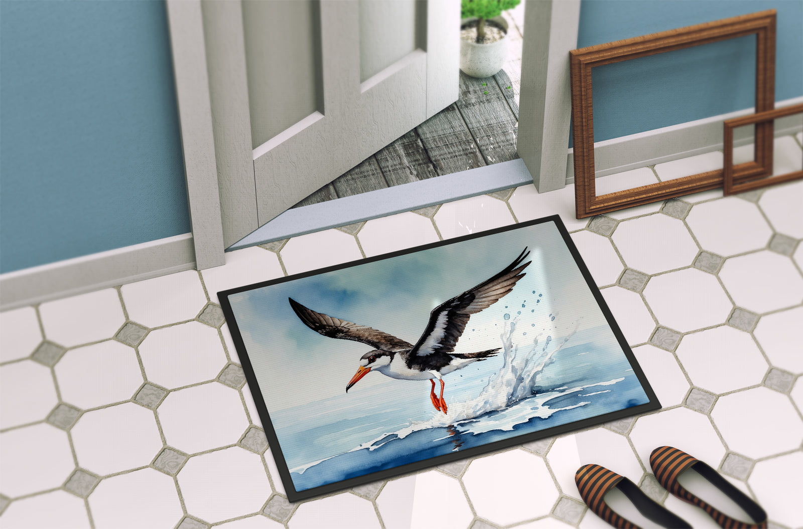 Caroline's Treasures Black Skimmer Doormat
