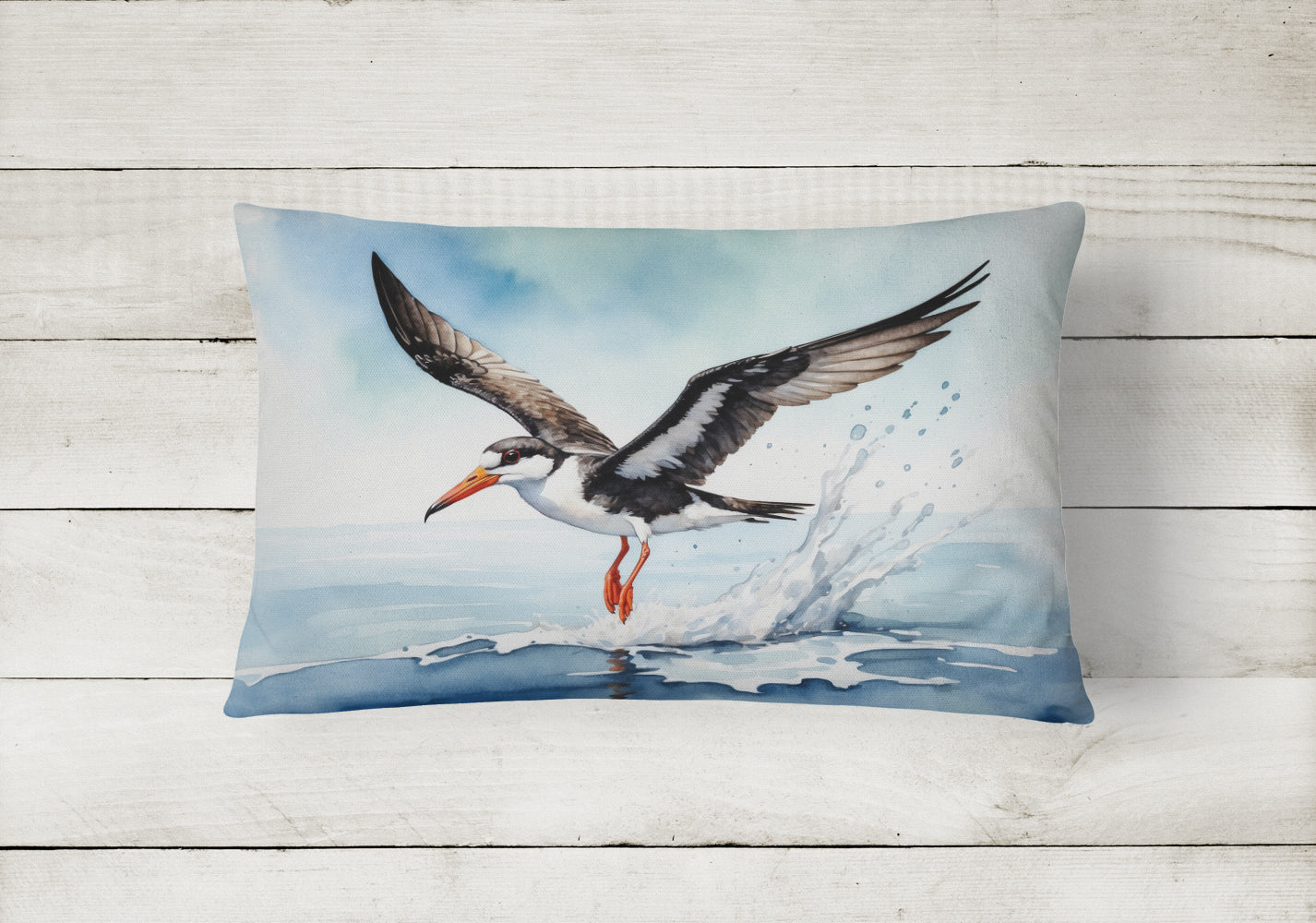 Caroline's Treasures Black Skimmer Throw Pillow