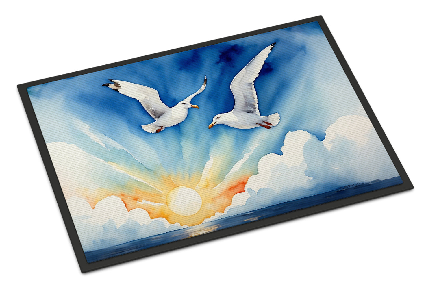 Caroline's Treasures Gulls Soaring High Doormat-24x36 Indoor / Outdoor Rug | Made in USA