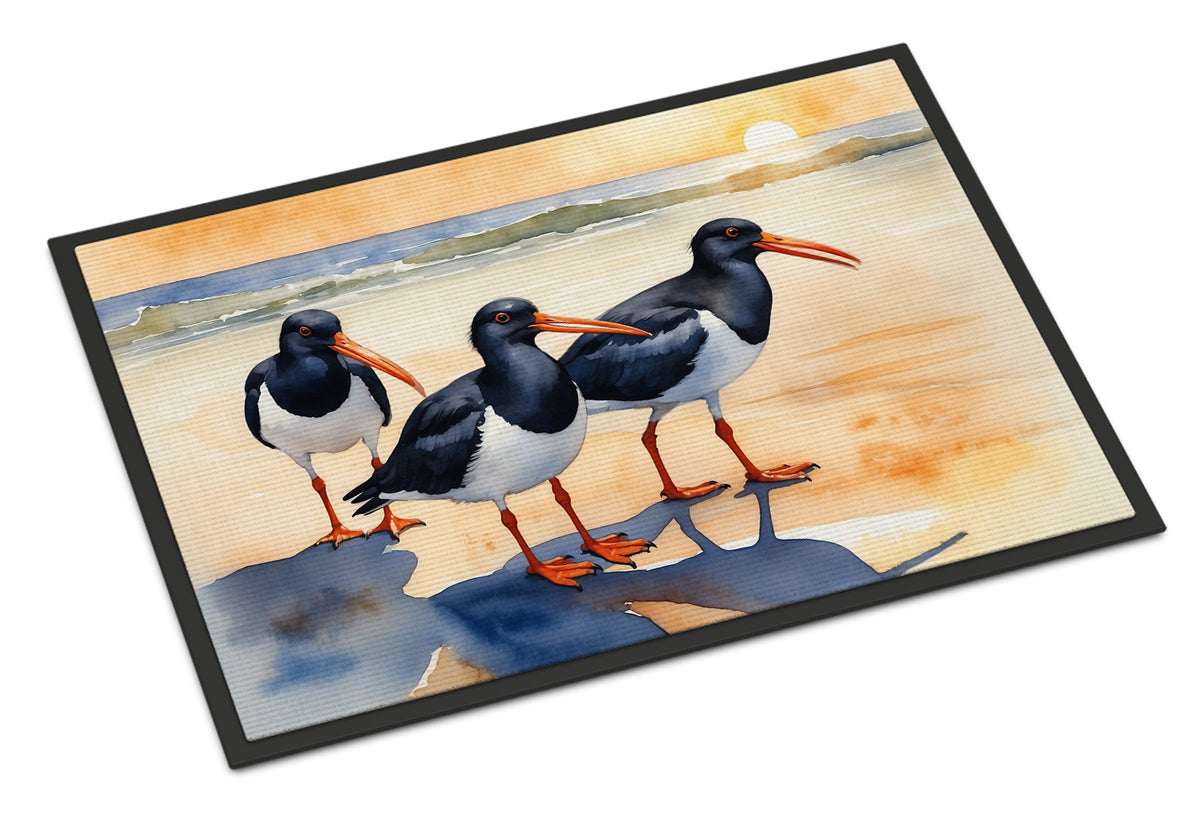 Caroline's Treasures Oystercatchers Foraging Doormat - 18X27 Indoor / Outdoor Rug | Made in USA