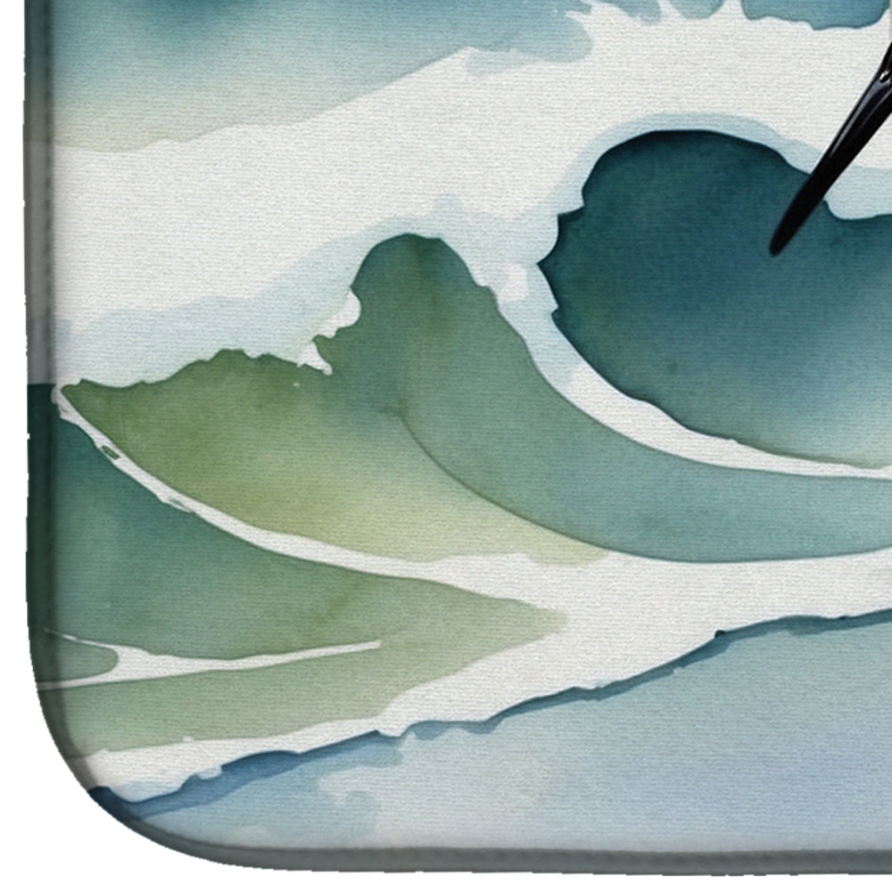 Caroline's Treasures Sanderling Racing the Tide Dish Drying Mat