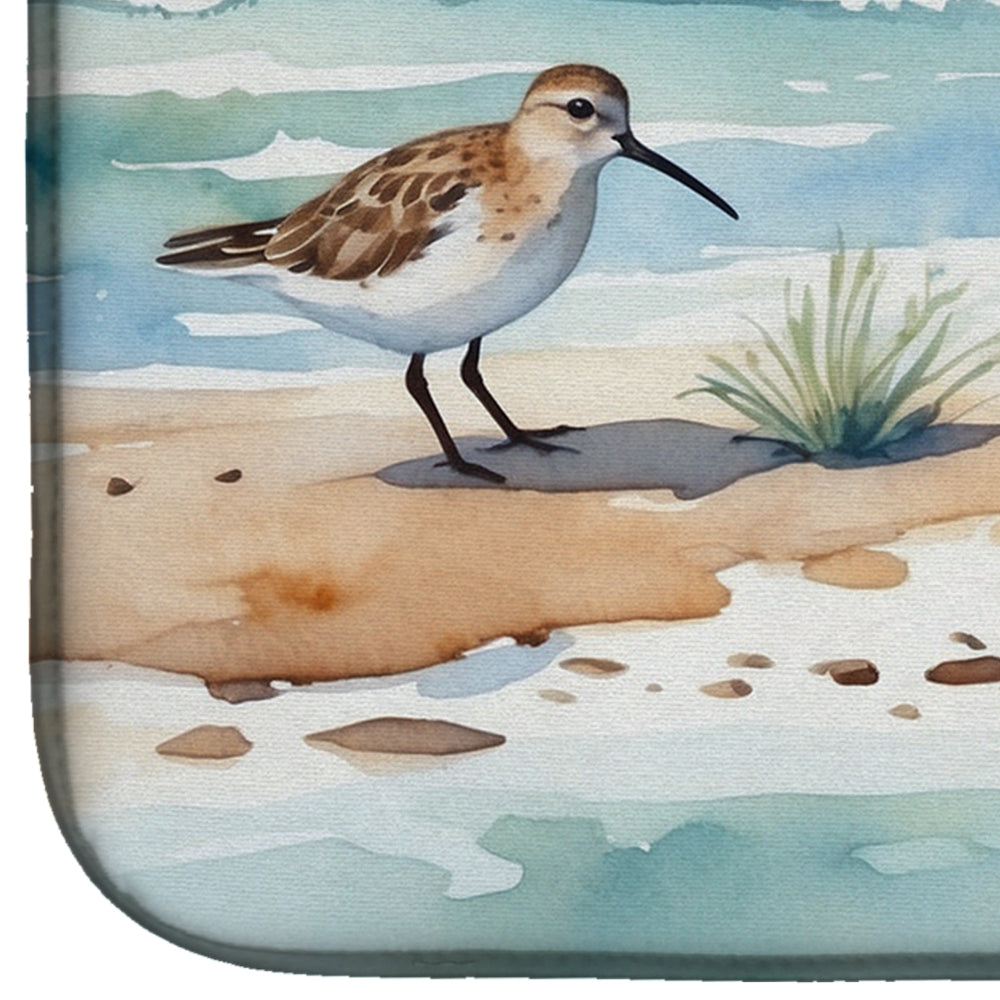 Caroline's Treasures Sandpipers Hunting Dish Drying Mat