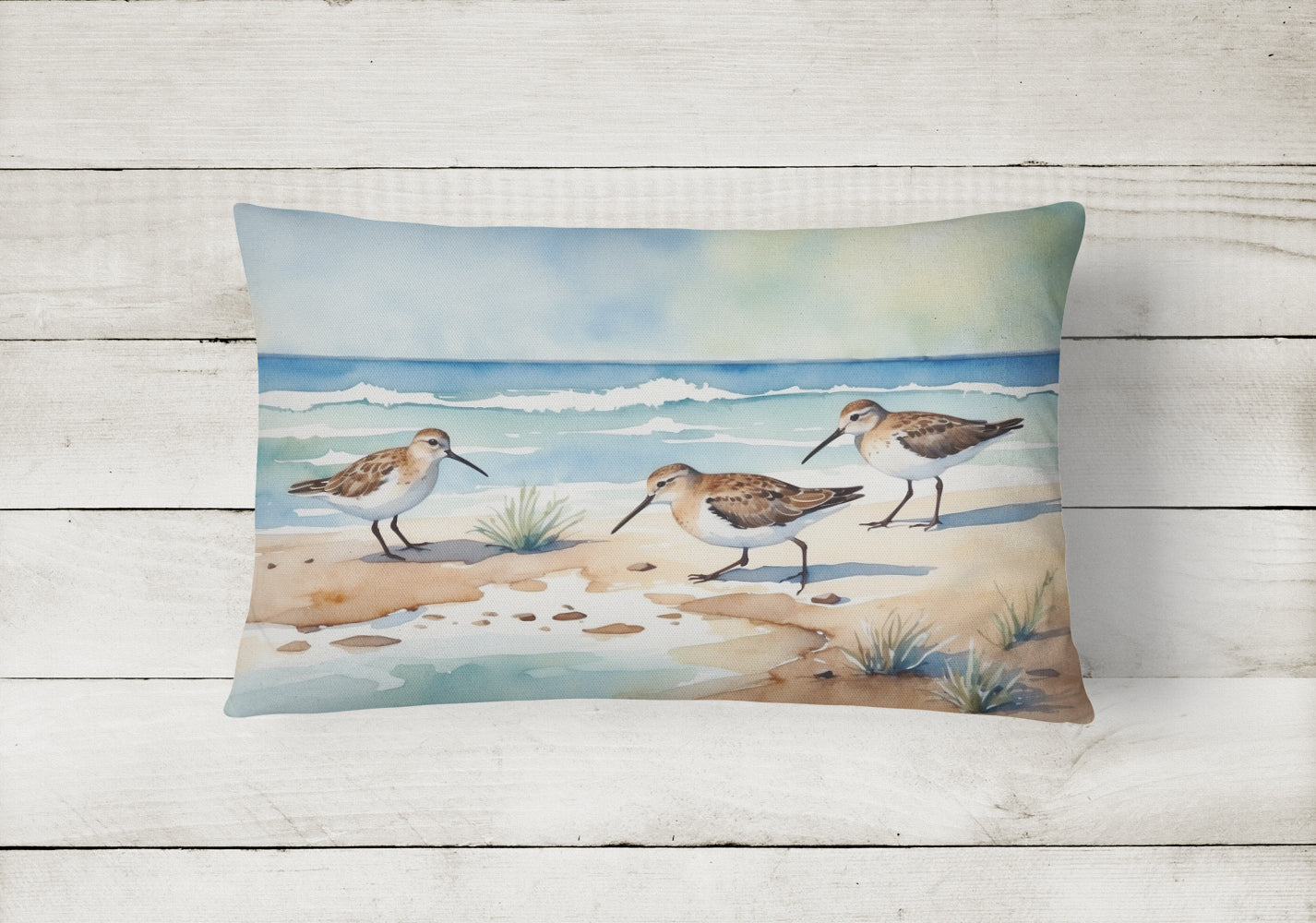 Caroline's Treasures Sandpipers Hunting Throw Pillow