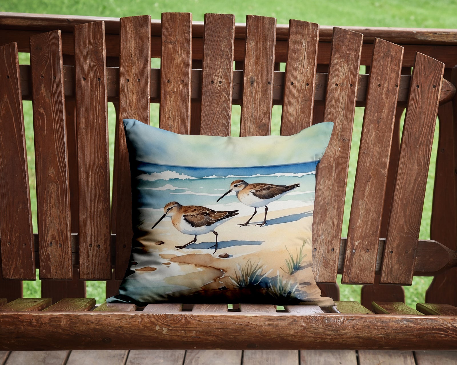 Caroline's Treasures Sandpipers Hunting Throw Pillow - 14x14 Decorative Pillow – Art for Your Home & Patio