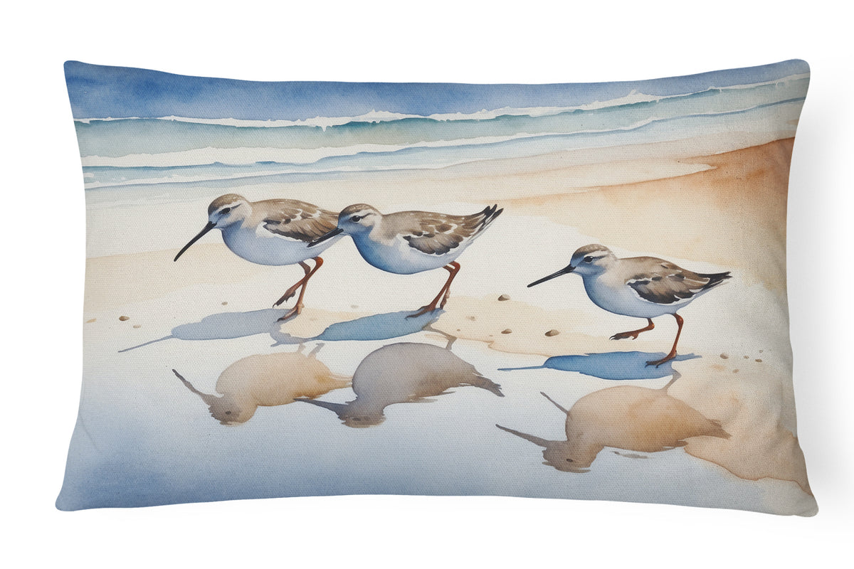 Caroline's Treasures Sandpipers Throw Pillow