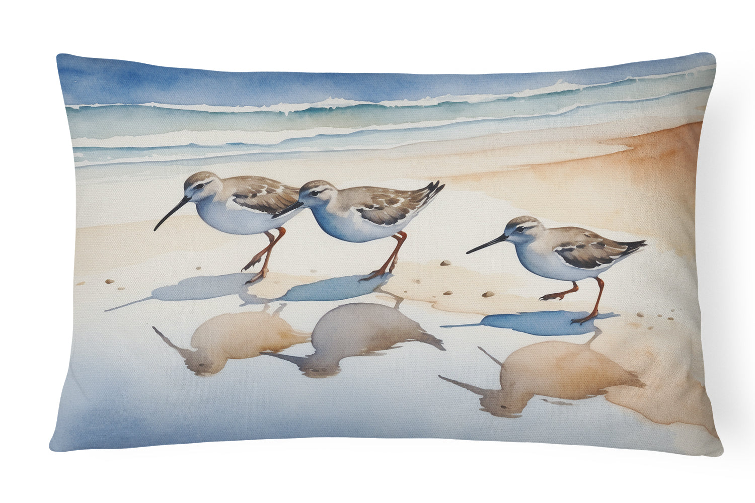 Caroline's Treasures Sandpipers Throw Pillow