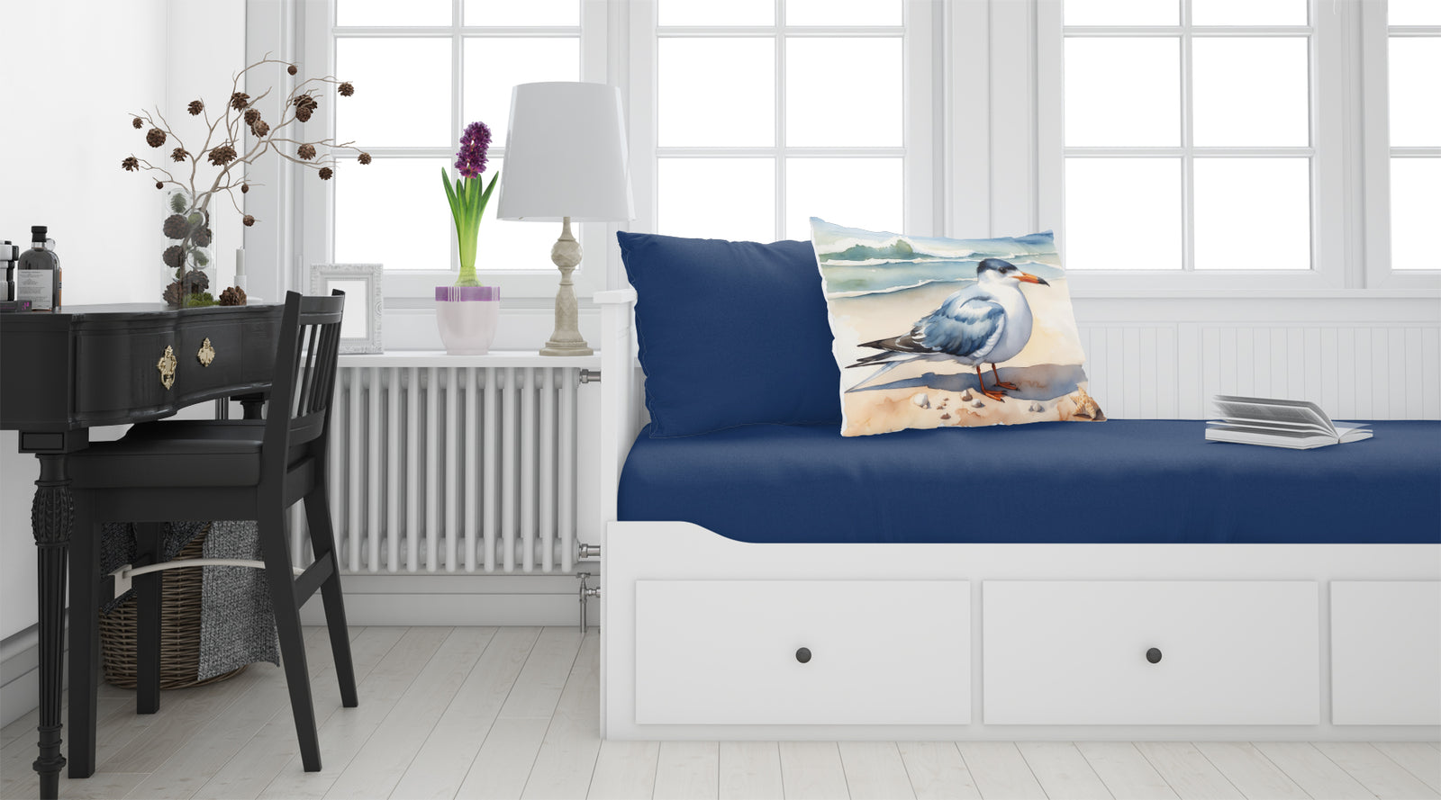 Caroline's Treasures Tern Resting Standard Pillowcase – Artistic Decorative Front, White Back