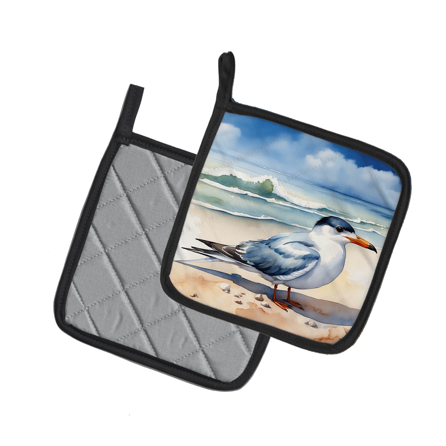 Caroline's Treasures Tern Resting Pot Holders - Set of 2 Decorative Kitchen Helpers | Made in the USA