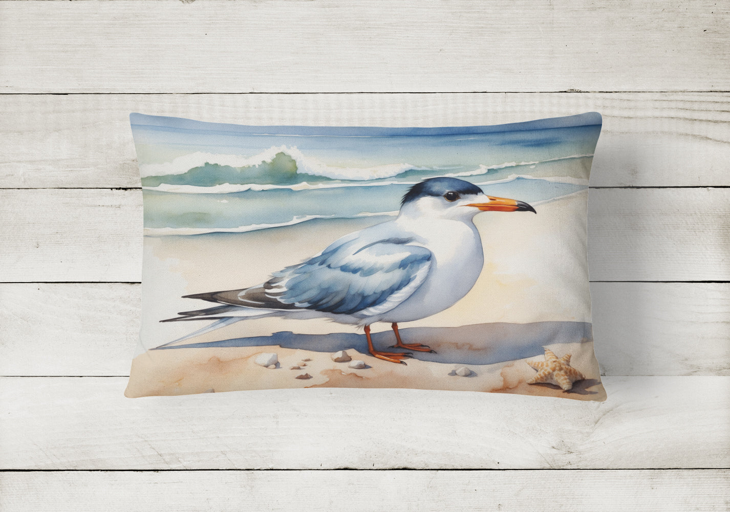Caroline's Treasures Tern Resting Throw Pillow