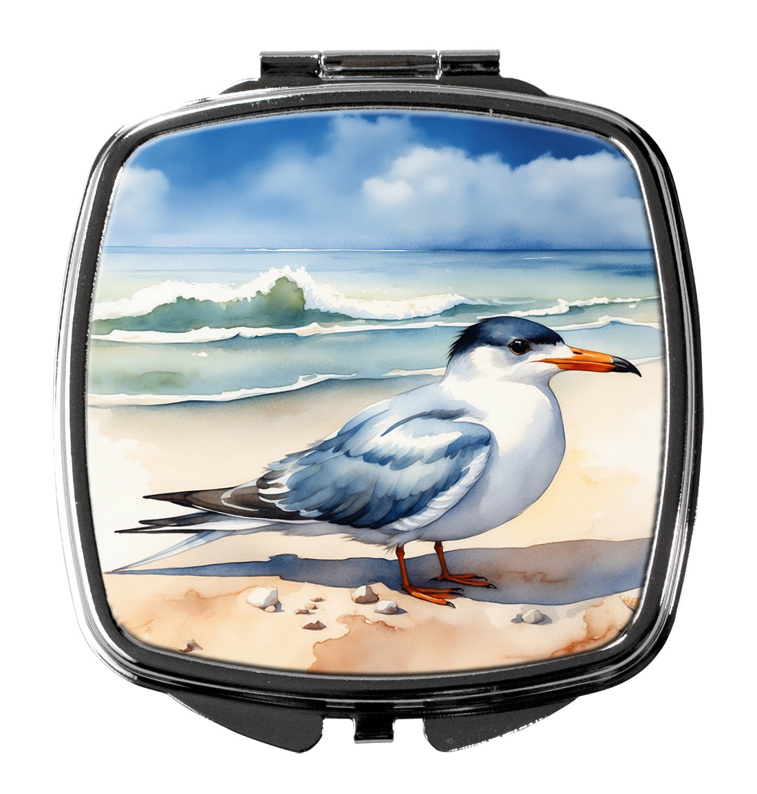 Caroline's Treasures Tern Resting Compact Mirror – Stylish Purse Mirror with Artistic Covers