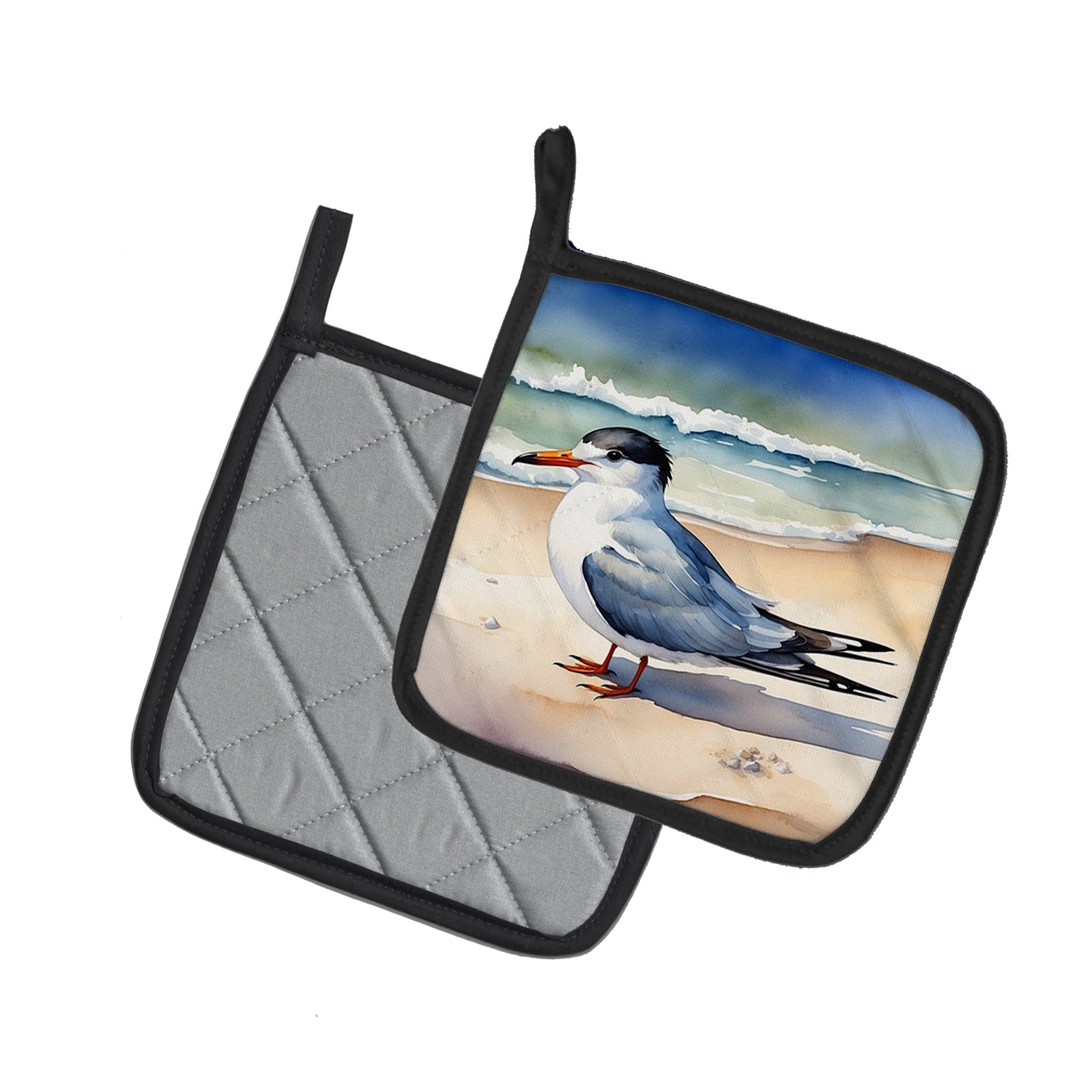 Caroline's Treasures Tern Resting Pot Holders - Set of 2 Decorative Kitchen Helpers | Made in the USA