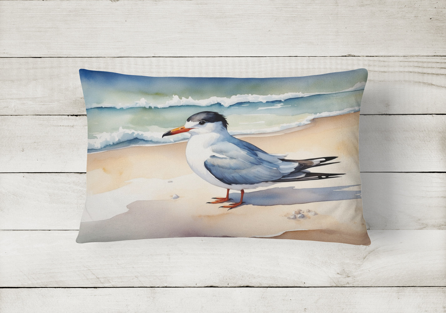 Caroline's Treasures Tern Resting Throw Pillow