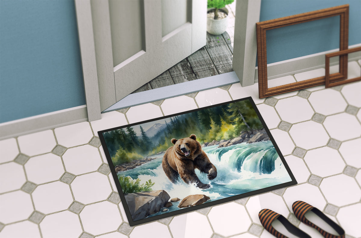 Caroline's Treasures Alaskan Wilderness Grizzly Bear Doormat-24x36 Indoor / Outdoor Rug | Made in USA