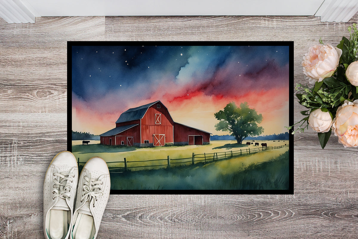 Caroline's Treasures Barn at Twilight Doormat-24x36 Indoor / Outdoor Rug | Made in USA