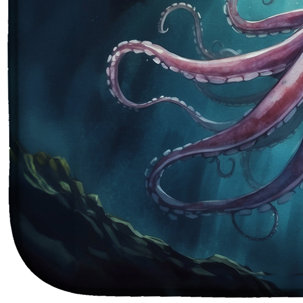 Caroline's Treasures Giant Squid Dish Drying Mat