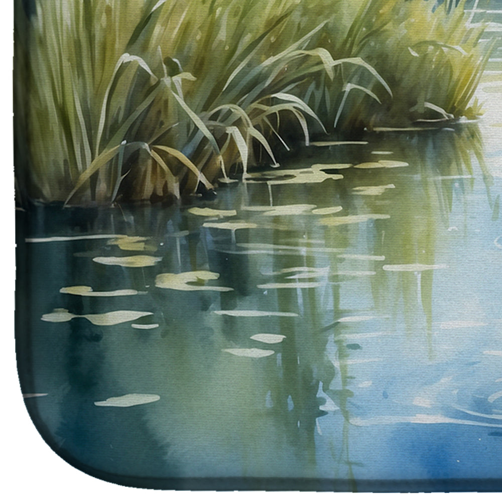 Caroline's Treasures Ducks by the Pond Dish Drying Mat