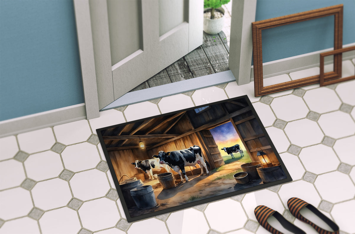Caroline's Treasures Cows Evening Milking Time Doormat-24x36 Indoor / Outdoor Rug | Made in USA