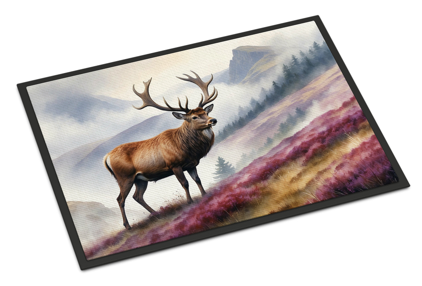 Caroline's Treasures Highland Red Deer Doormat - 18X27 Indoor / Outdoor Rug | Made in USA