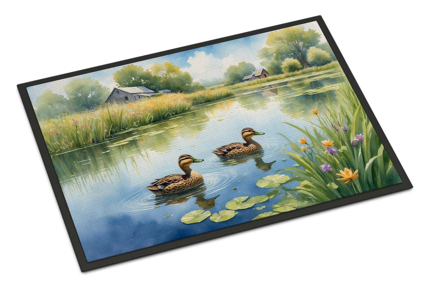 Caroline's Treasures Mother Duck Doormat - 18X27 Indoor / Outdoor Rug | Made in USA