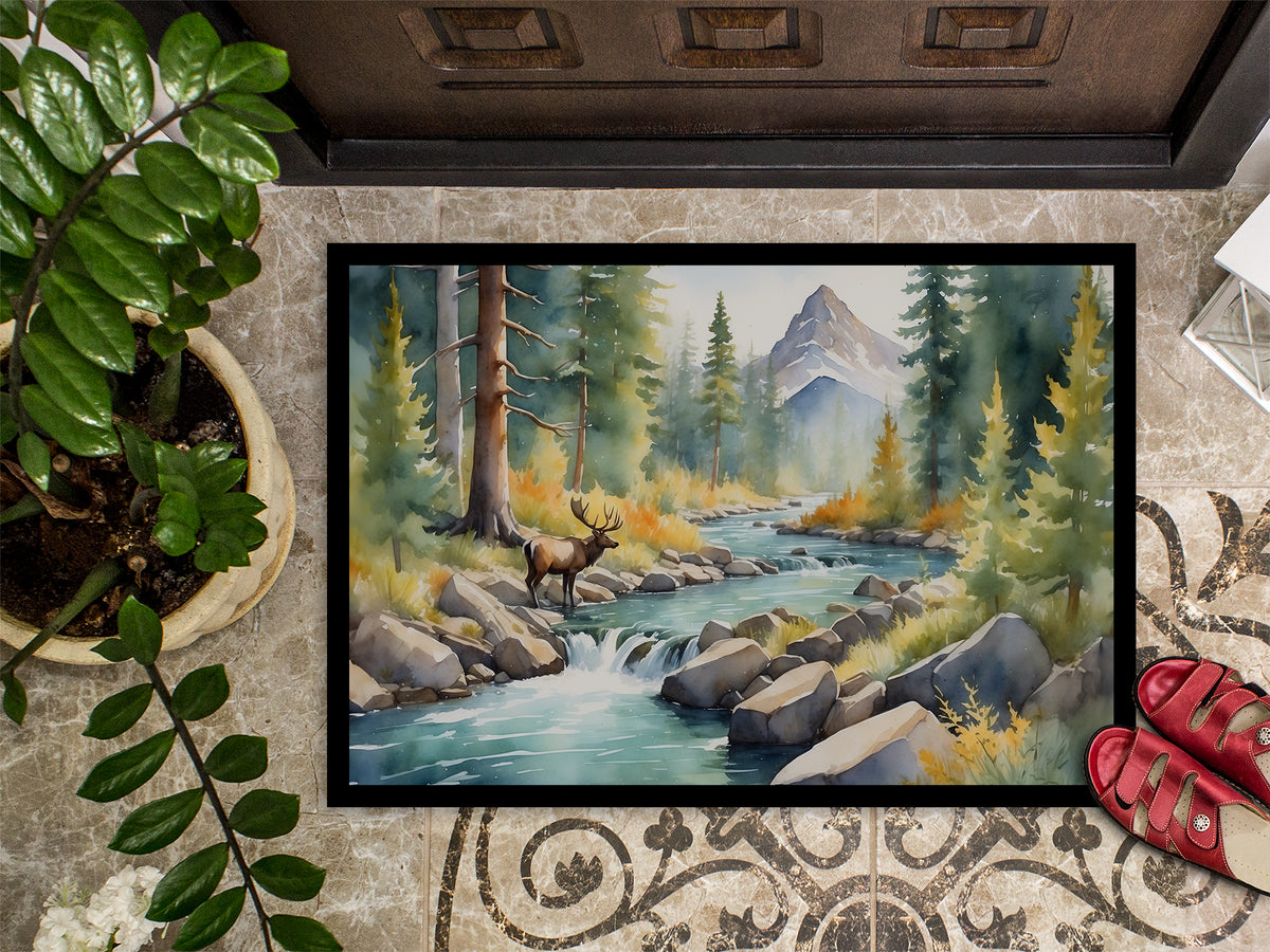 Caroline's Treasures Mountain Stream Doormat