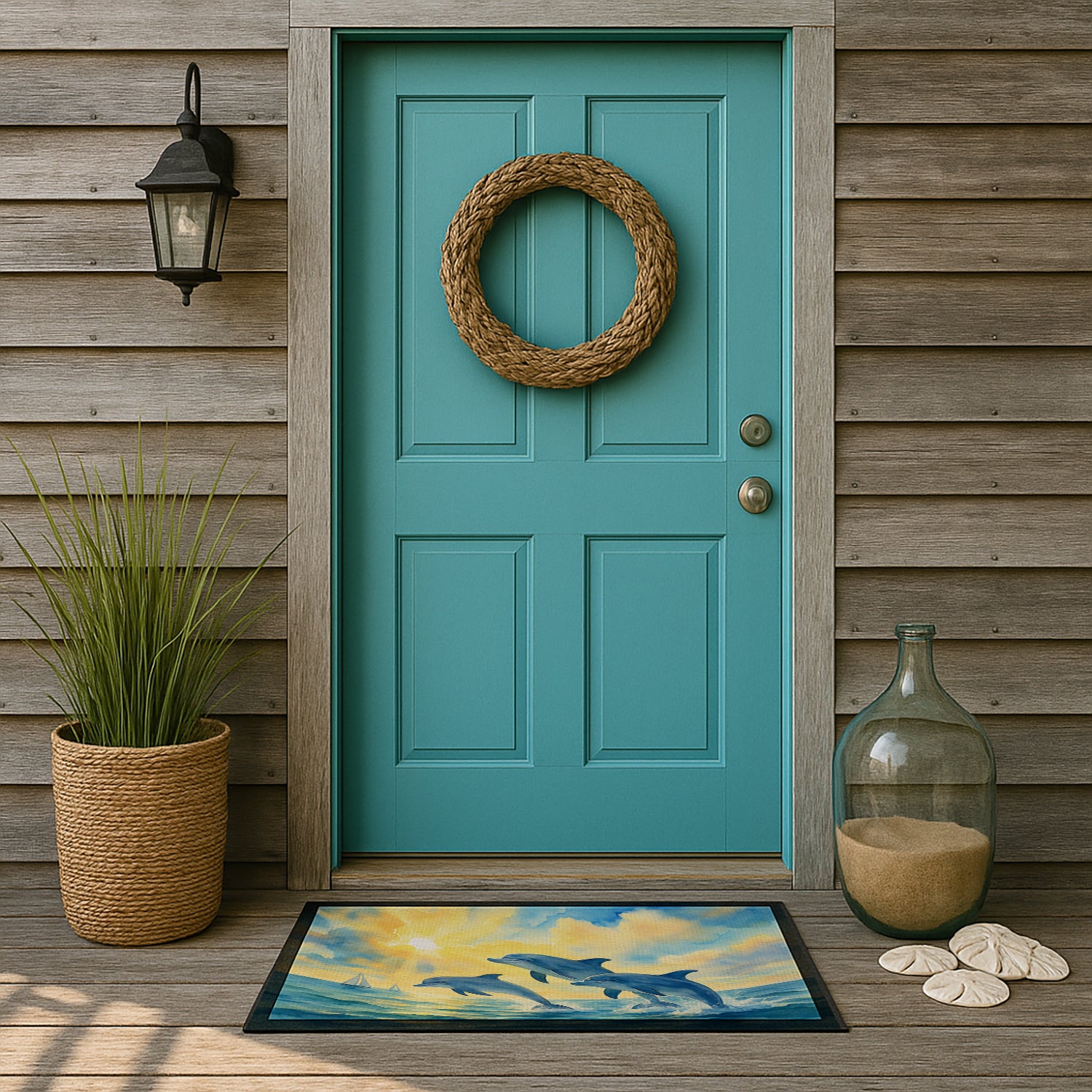 Caroline's Treasures Dolphins in the Bay Doormat