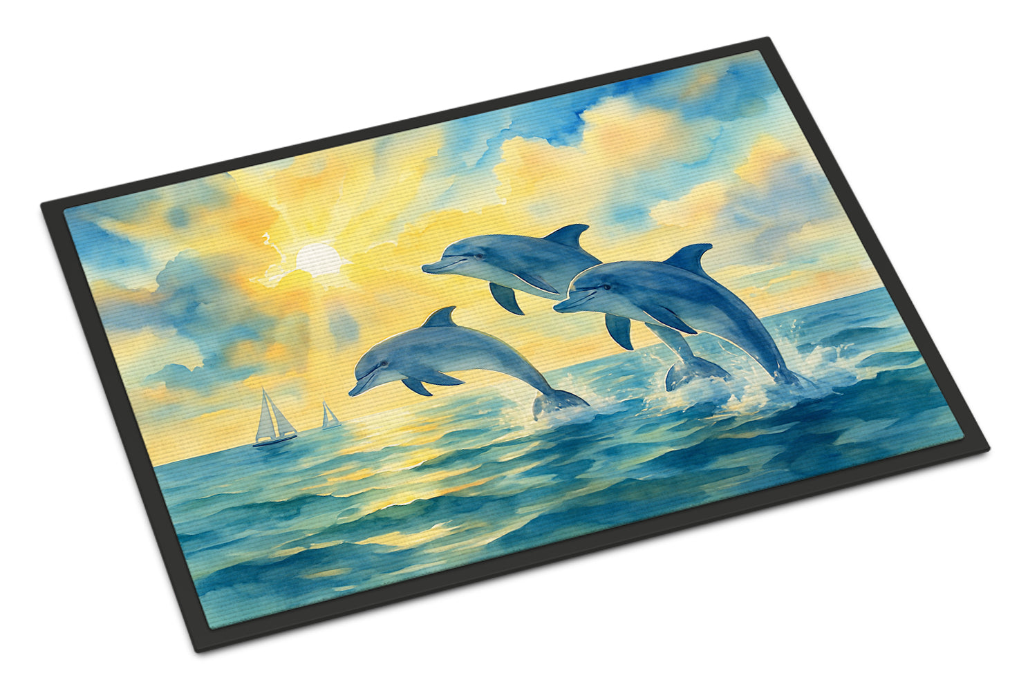 Caroline's Treasures Dolphins in the Bay Doormat