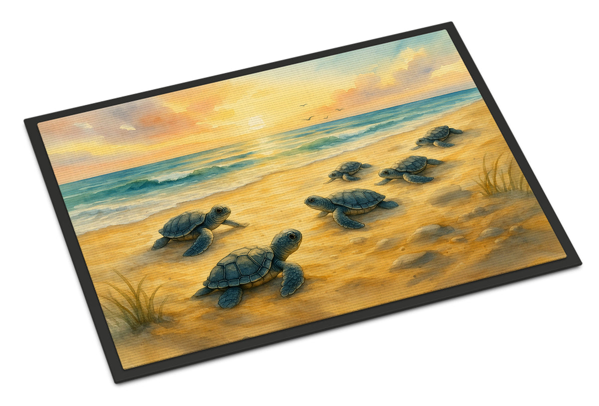 Caroline's Treasures Turtle Hatchlings Doormat-24x36 Indoor / Outdoor Rug | Made in USA