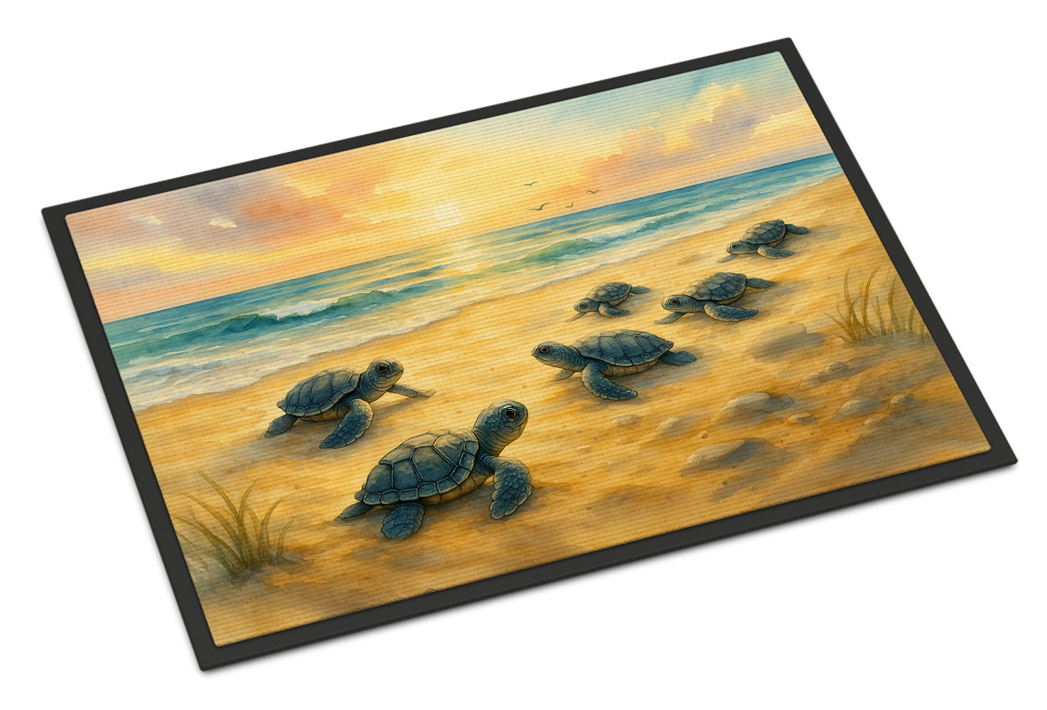 Caroline's Treasures Turtle Hatchlings Doormat-24x36 Indoor / Outdoor Rug | Made in USA