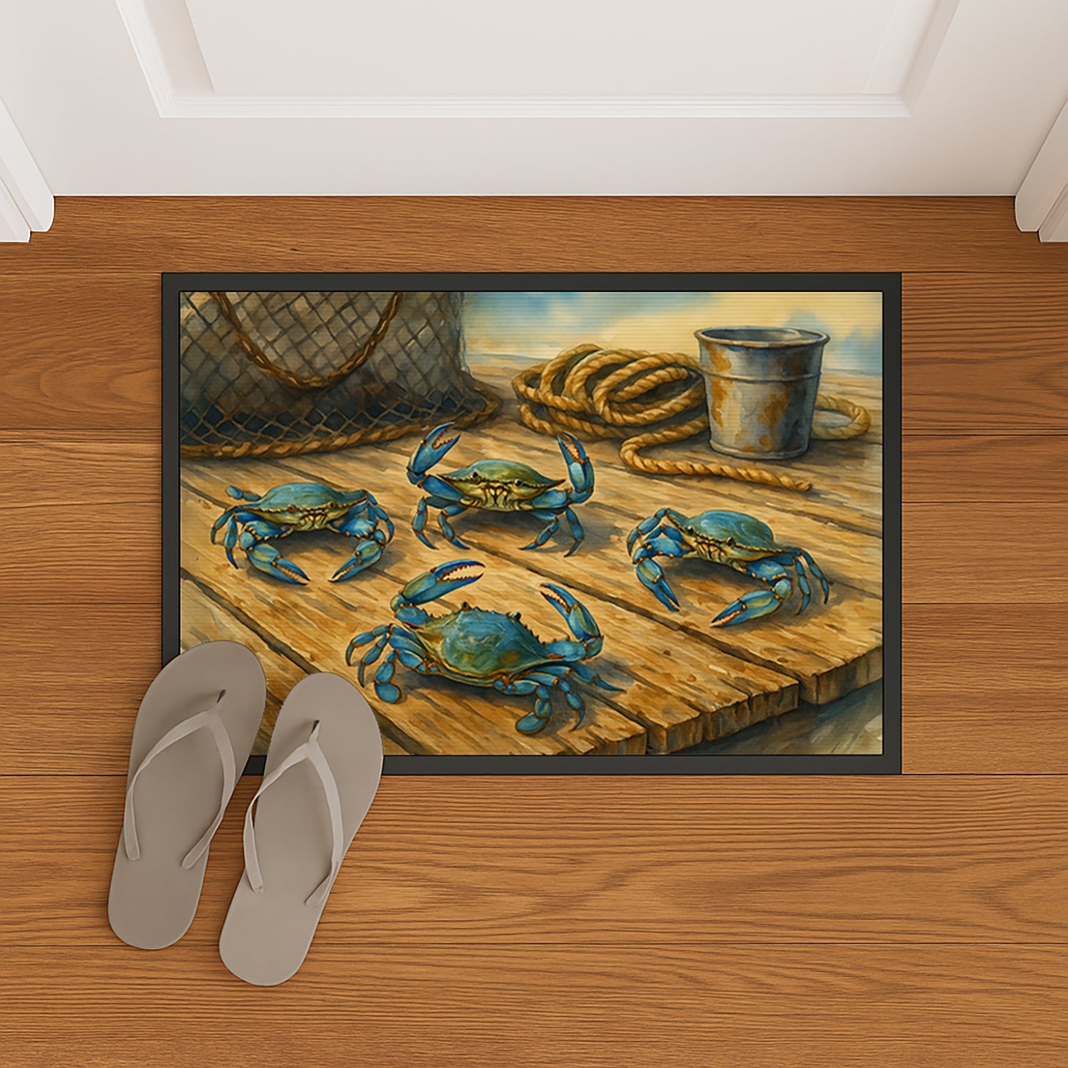 Caroline's Treasures Crabs Stand Off Doormat-24x36 Indoor / Outdoor Rug | Made in USA
