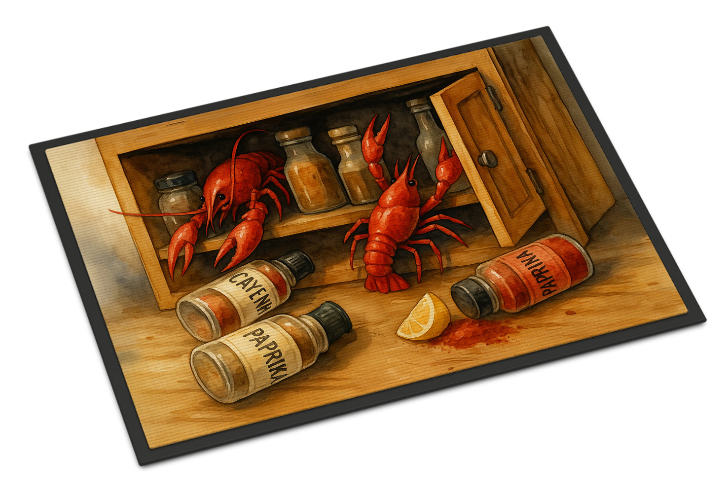 Caroline's Treasures Crawfish and Spice Rack Doormat-24x36 Indoor / Outdoor Rug | Made in USA