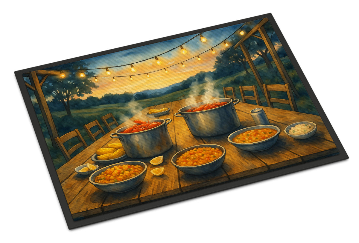 Caroline's Treasures Crawfish at the Camp Doormat-24x36 Indoor / Outdoor Rug | Made in USA