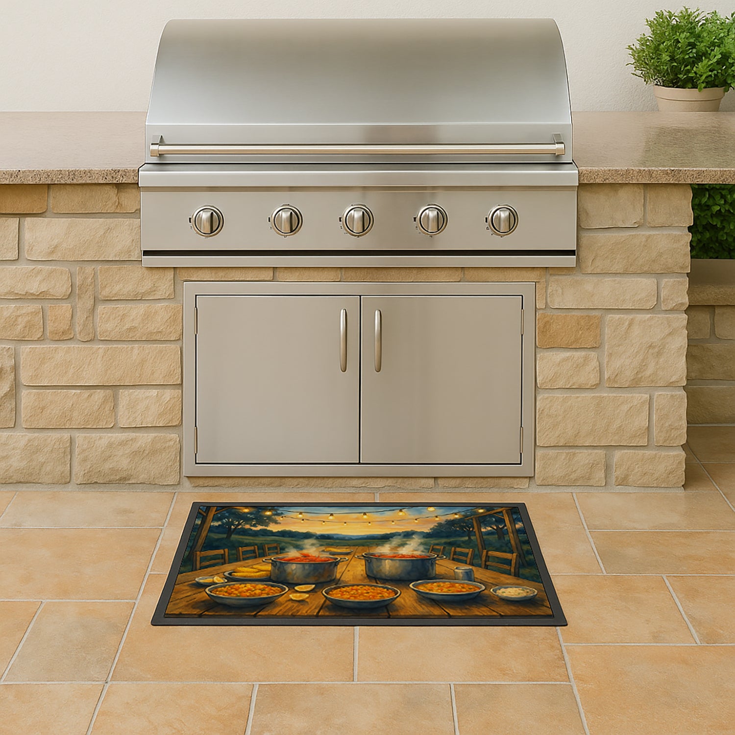 Caroline's Treasures Crawfish at the Camp Doormat