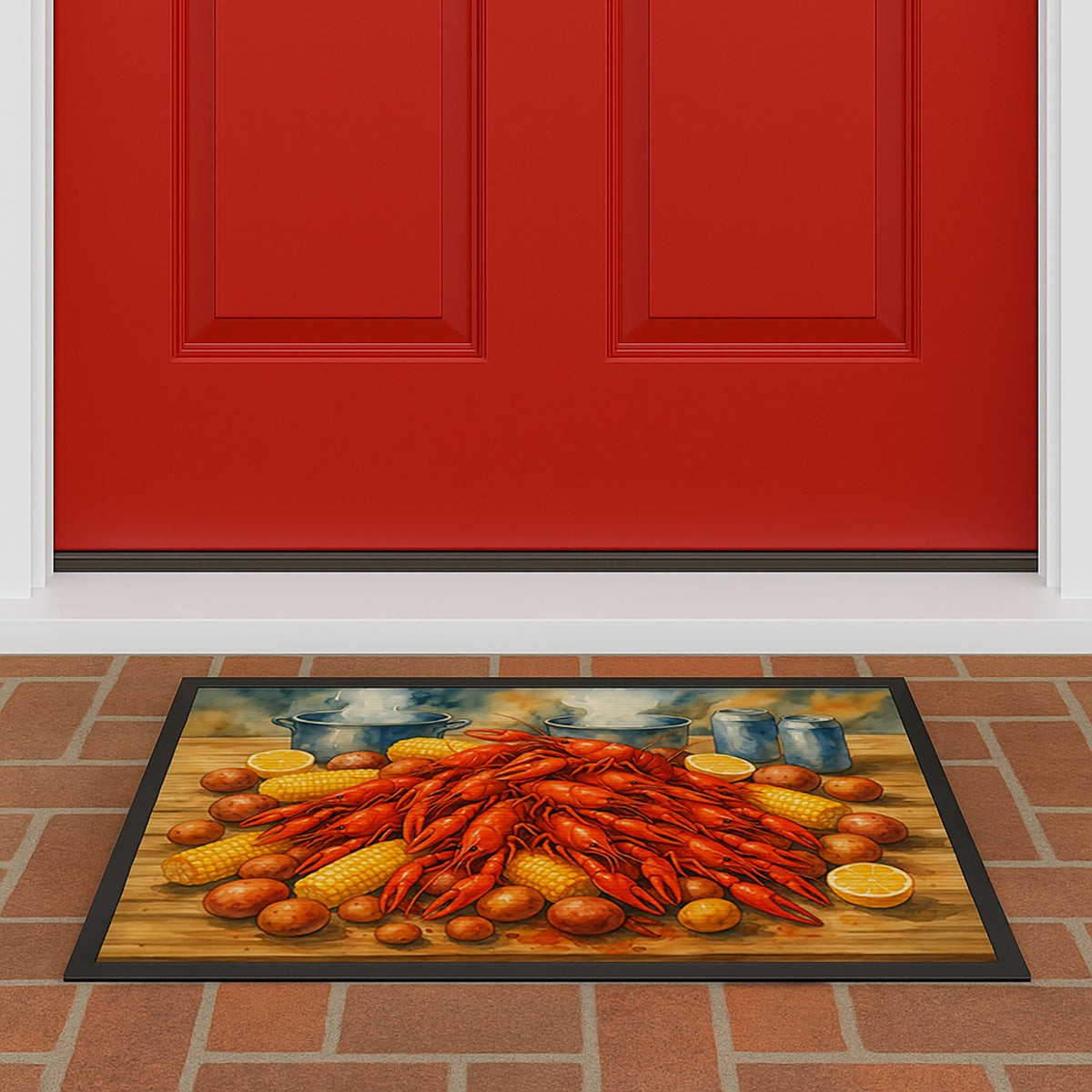 Caroline's Treasures Crawfish Boil Doormat