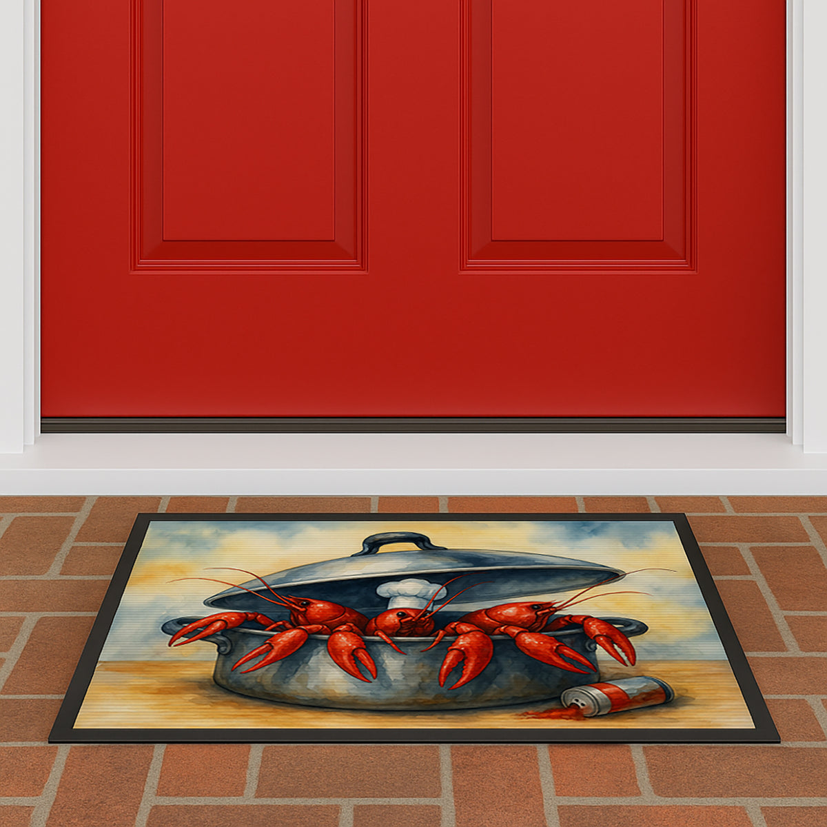 Caroline's Treasures Crawfish Cooking Doormat